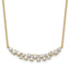 14k 7/8 carat Lab Grown Diamond VS/SI+ G+ Complete 18 inch Fashion Bar Necklace