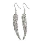 Stainless Steel Polished Cubic Zirconia Drop Dangle Earrings for Women