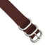 Military Ballistic Watch Band in Brown G10 Nylon, 24mm