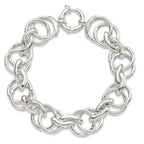 Sterling Silver Polished Fancy Link 8.5 inch Bracelet