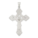 Sterling Silver Polished Crucifix Pendant