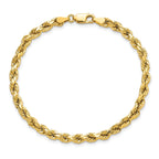 Diamond-Cut Rope Chain in 14K Yellow Gold