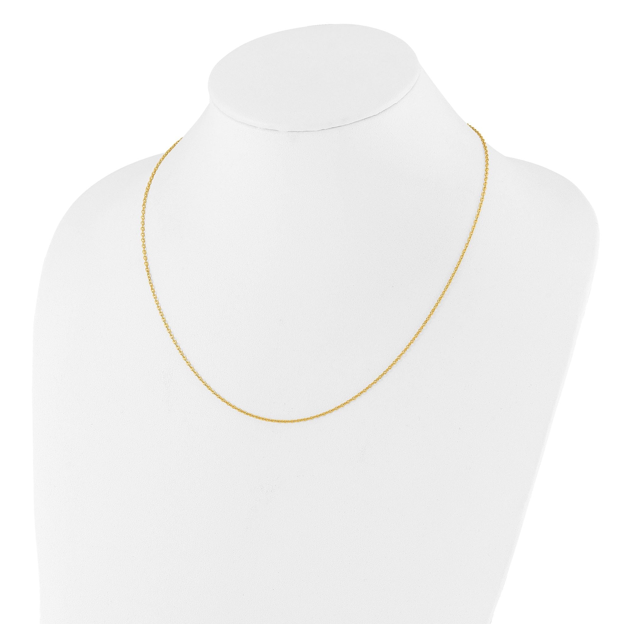 Adjustable Cable Chain in Gold-Plated Sterling Silver