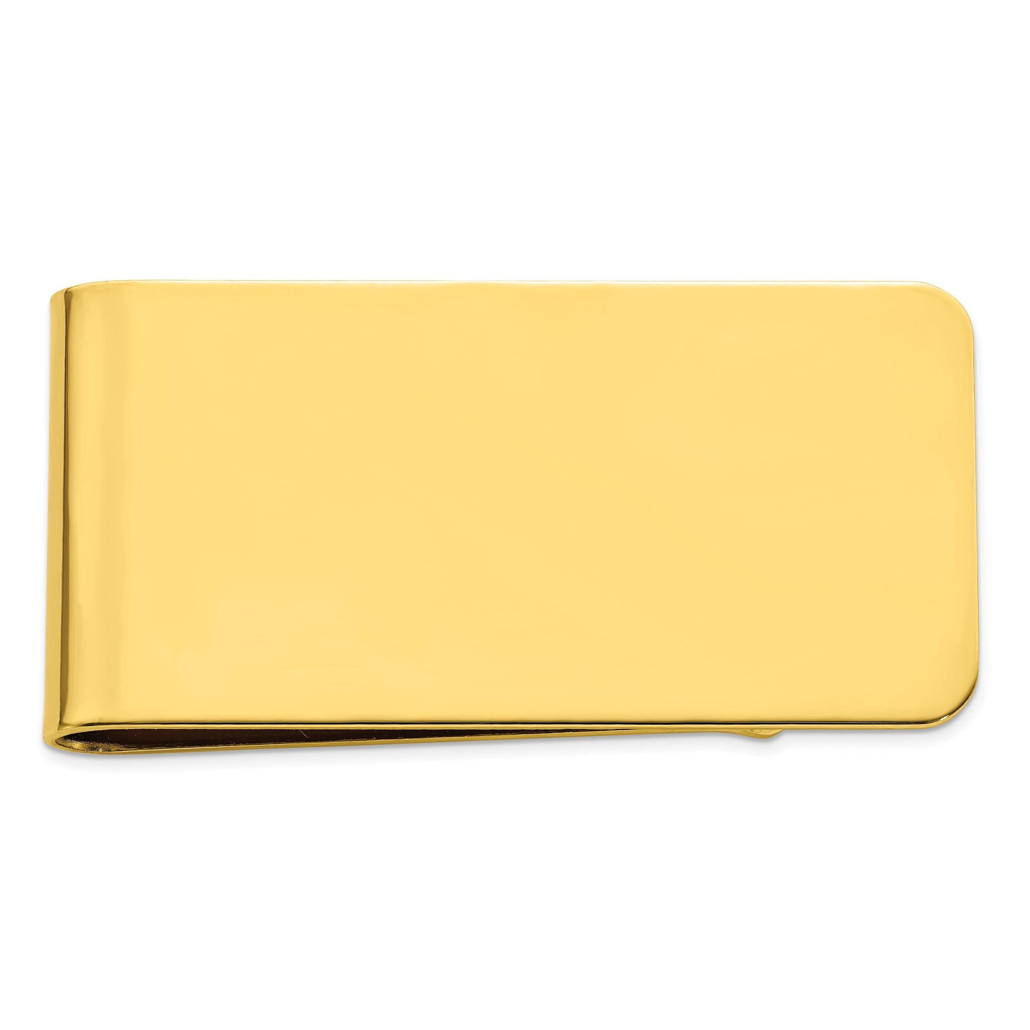 Gold-plated Kelly Waters Polished Rectangle Money Clip Main image
