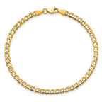 10k 3.35mm Semi-Solid Curb Link Chain