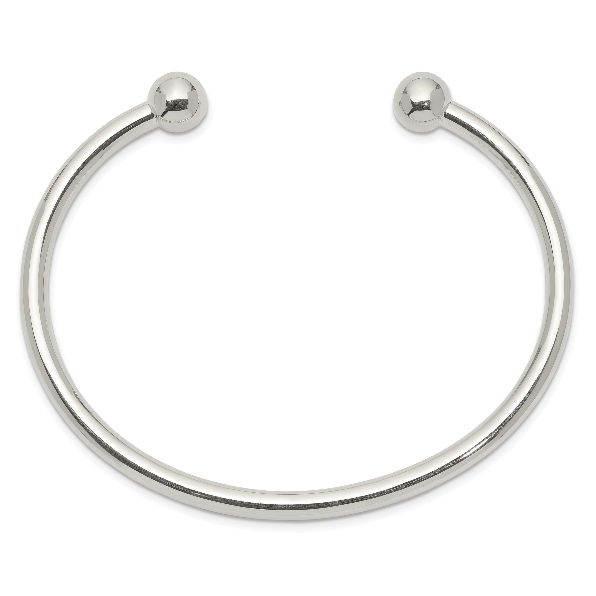 Sophia Jewelers Men's 925 Sterling Silver Polished Cuff Bracelet Secondary image
