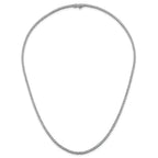 14k White Gold 4 1/2 carat Lab Grown Diamond VS/SI+ G+ Complete Round 18 inch Straight Tennis Necklace
