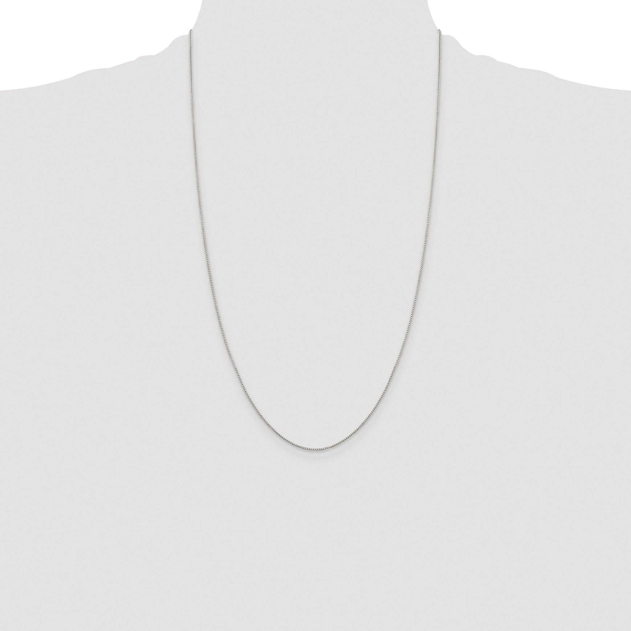 8-Sided Box Chain Necklace in Sterling Silver