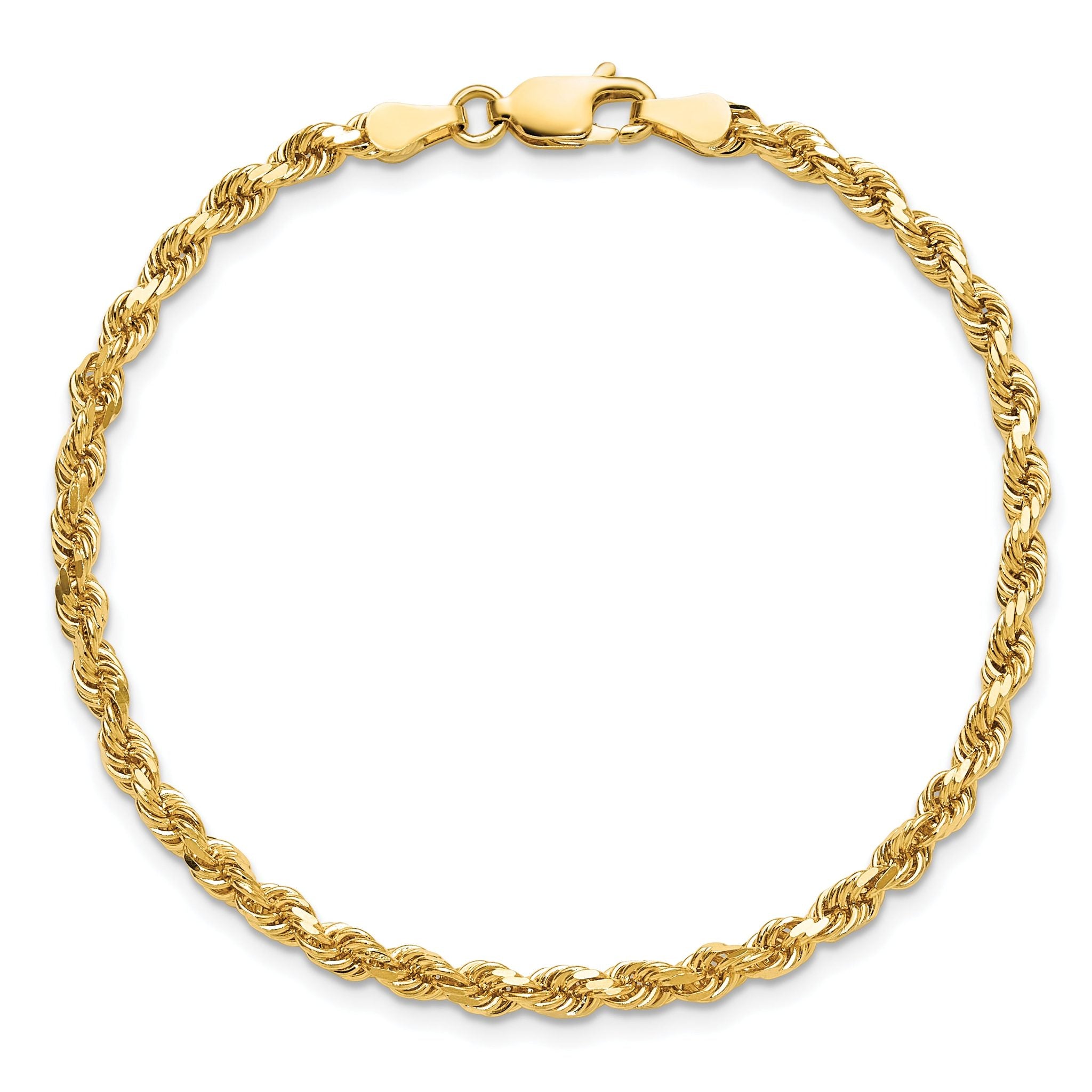 10K Yellow Gold 3.25mm Rope Chain