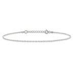 Singapore Chain Anklet in Sterling Silver