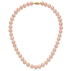 14K Gold Filled 8-9mm Pink Cultured Freshwater Pearl Necklace