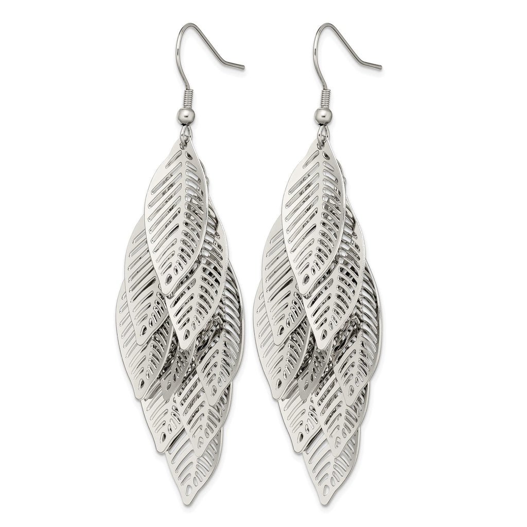 Stainless Steel Polished Drop Dangle Earrings for Women