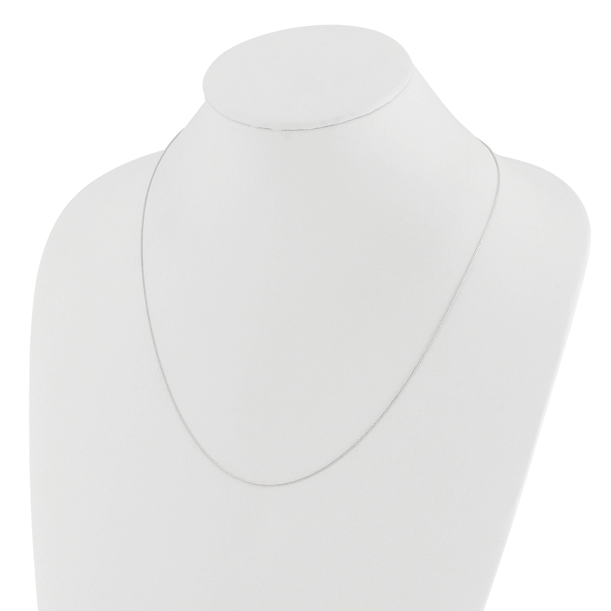 Diamond-Cut Adjustable Wheat Chain in 14K White Gold