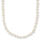 14k Children's 3-4mm White Semi-Round Freshwater Cultured Pearl 12 inch Necklace