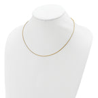 SS Gold-plat 1.1mm Round Snake 1in+1in Adjustable Chain