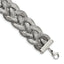Stainless Steel Polished Braided Mesh with ext. Bracelet for Women