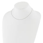 0.8mm 10K White Gold Baby Spiga Chain