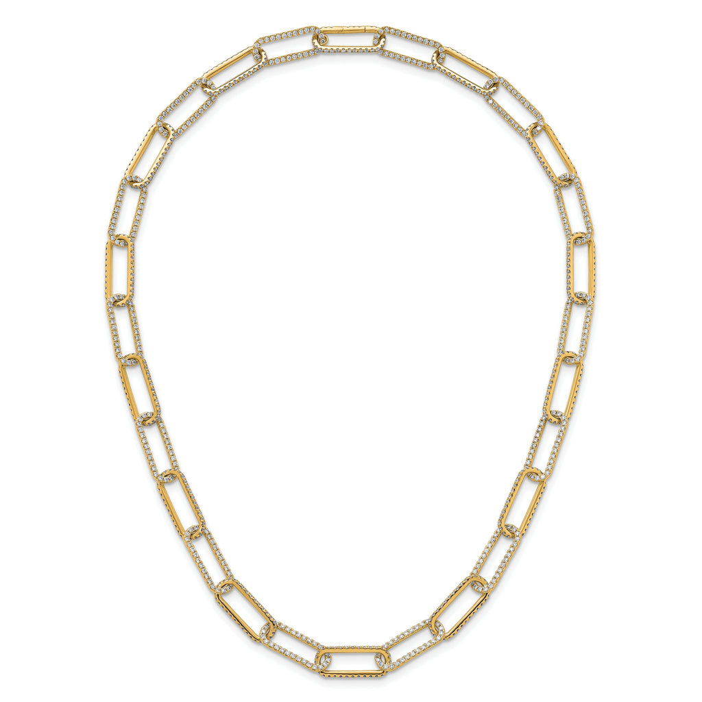 True Origin 14k 8 5/8 carat Lab Grown Diamond VS+ F+ 18 inch Link Necklace
