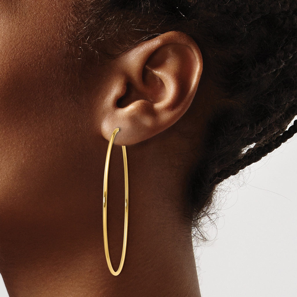 14k 1.00mm Endless Hoop Earring