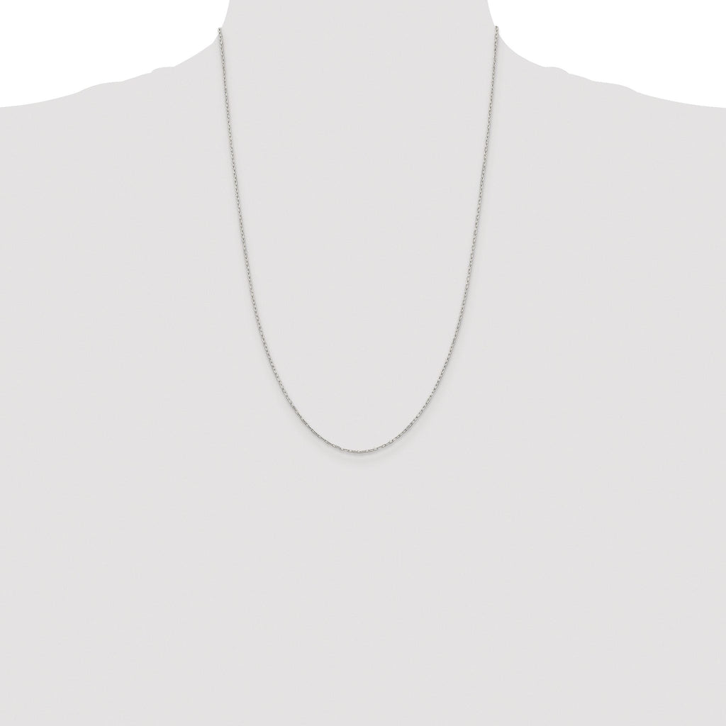 Diamond-Cut Cable Chain Necklace in Sterling Silver, 1mm