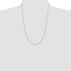 Diamond-Cut Cable Chain Necklace in Sterling Silver, 1mm
