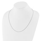 Sterling Silver Rhodium-plated Diamond-cut Adjustable Snake Chain
