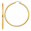 10K Polished 2.5mm Lightweight Tube Hoop Earrings