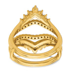 14k 1 carat Lab Grown Diamond VS/SI+ G+ Complete Ring Guard