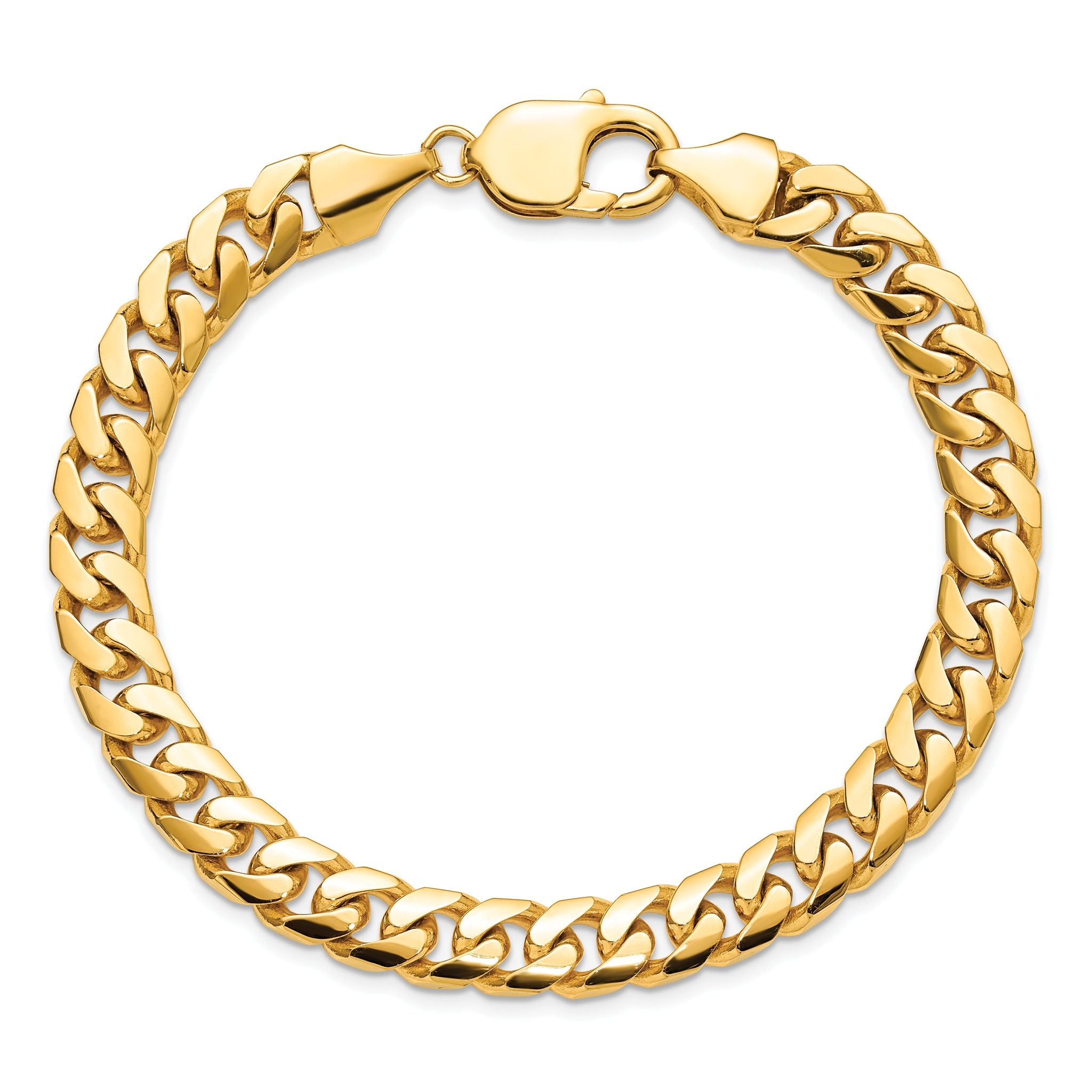 14k 8mm Solid Miami Cuban Chain