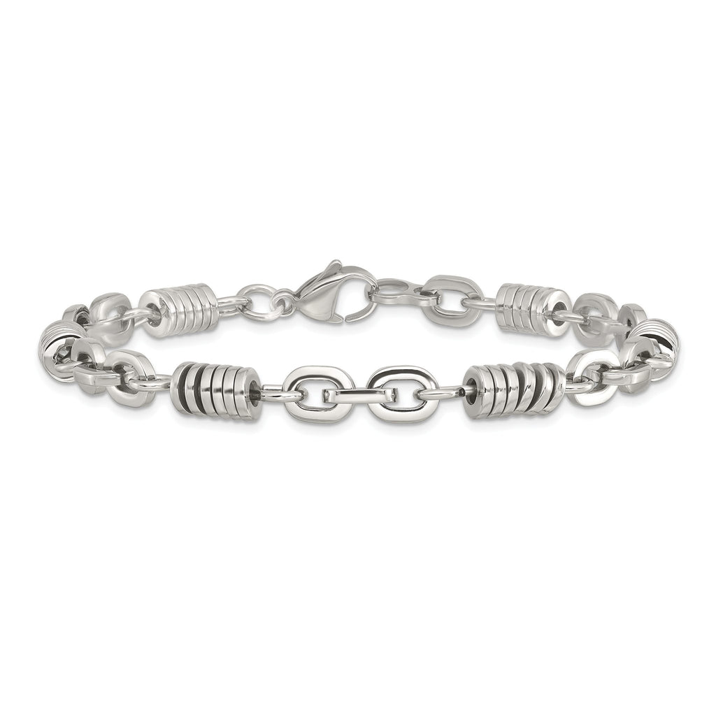 Stainless Steel Polished Bracelet for Men