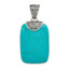 Sterling Silver Antiqued Turquoise Pendant