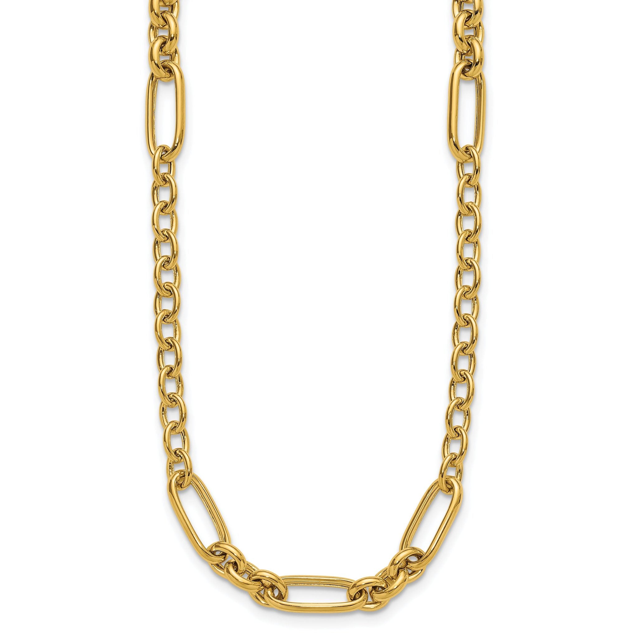 14K Polished Fancy Link Necklace Main image