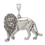Sterling Silver 925 Men's Lion Charm Antique Finish by Sophia Jewelers