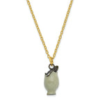 Luxury Giftware by Jere Pewter Bejeweled Crystals Gold-tone Enameled EGGBERT Turtle Hatchling Trinket Box with Matching 18 Inch Necklace