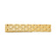 14K Gold Men's Textured Basketweave Tie Bar with Polished Finish