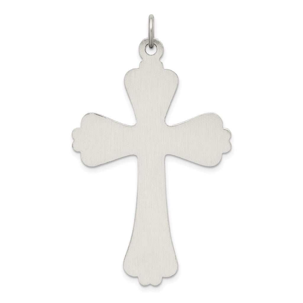 Sophia Jewelers 925 Polished Sterling Silver Antique Cross Pendant