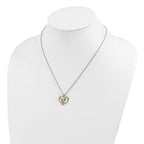 10K Tri-Color Black Hills Gold Heart Pendant Necklace Elegant Polished Design