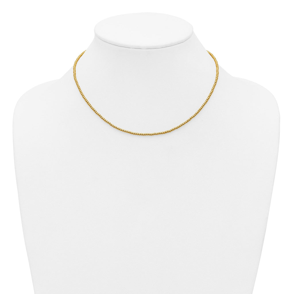 14K Gold Filled 2.0mm Beaded Necklace