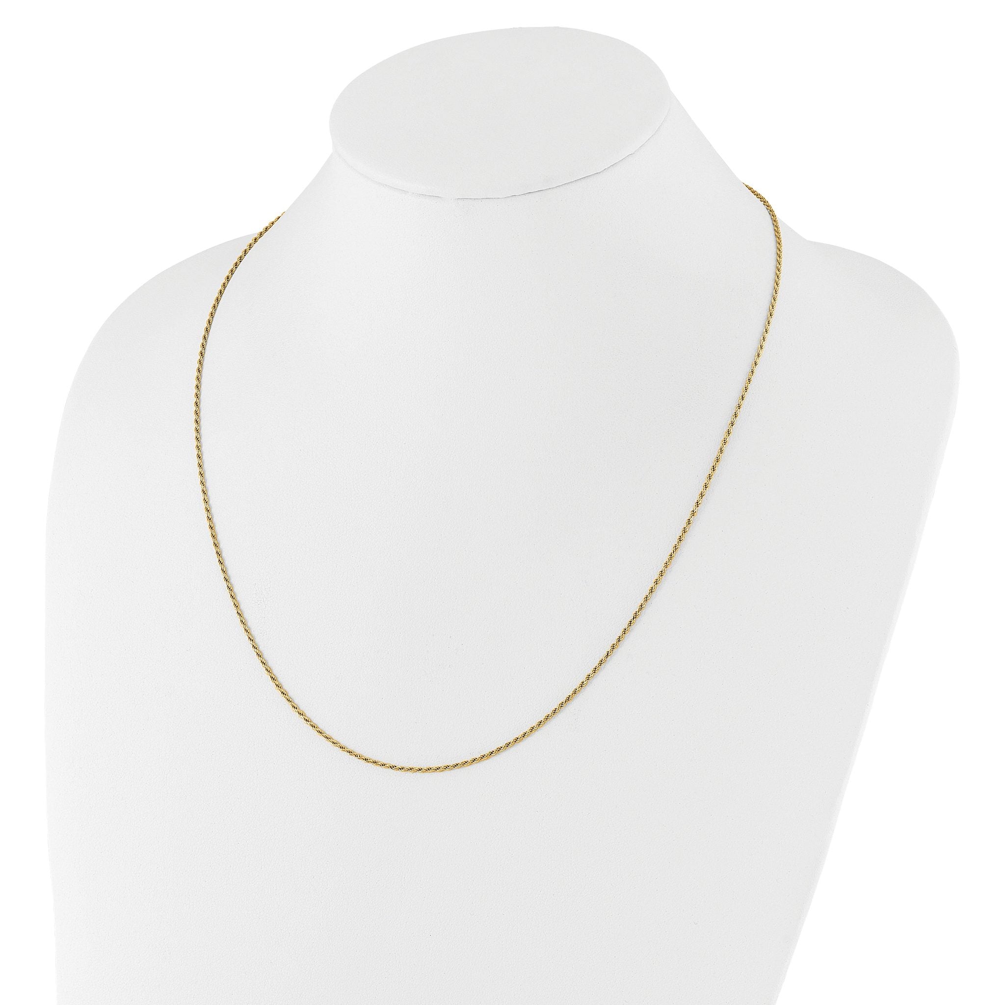 Diamond-Cut Rope Chain in Gold-Plated Sterling Silver, 1.4mm