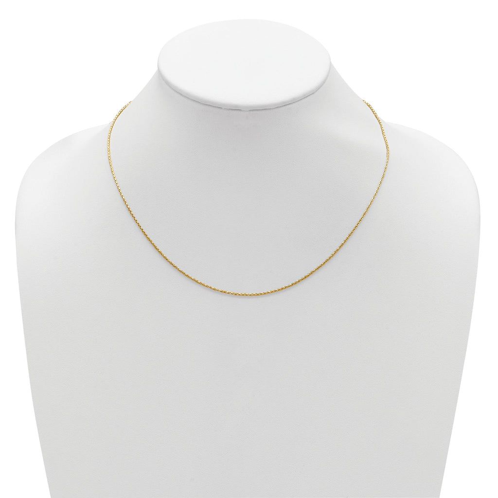 Diamond-Cut Spiga Chain in Gold-Plated Sterling Silver