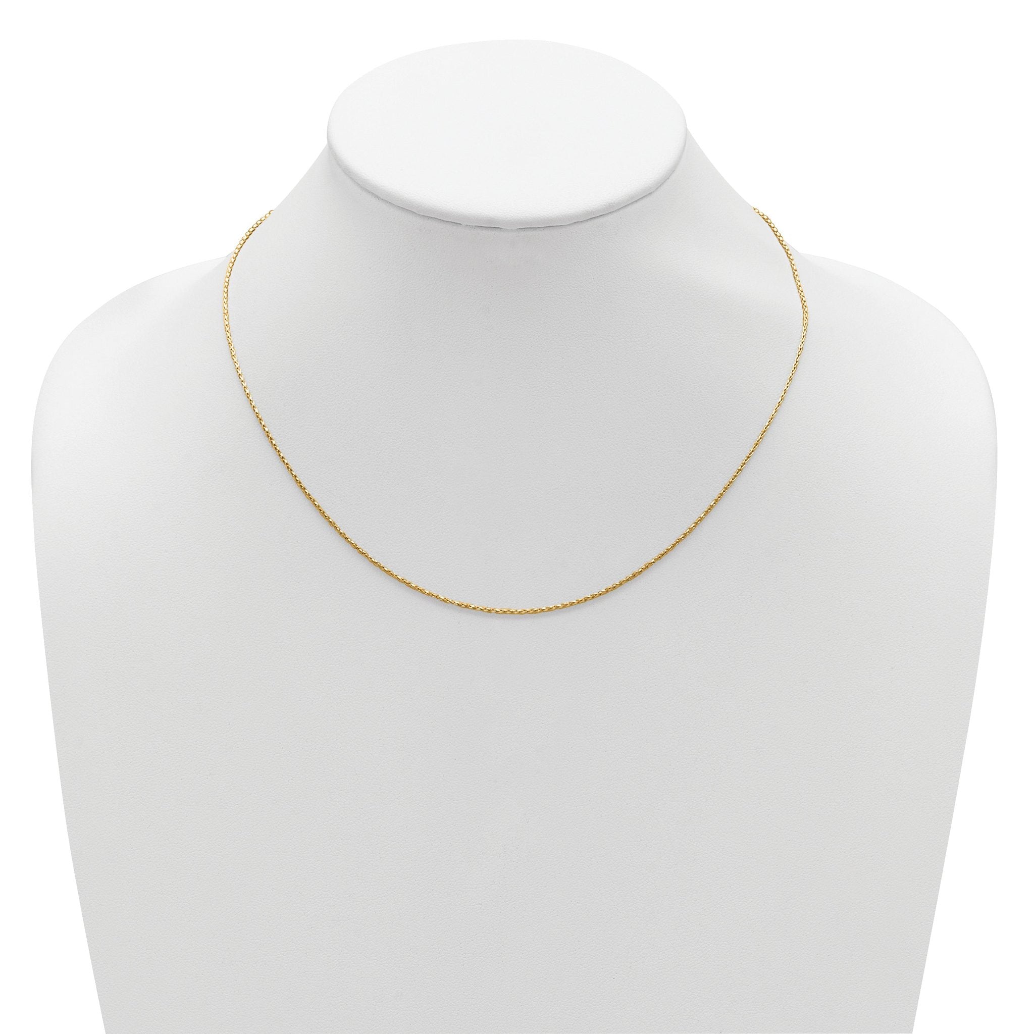 Diamond-Cut Spiga Chain in Gold-Plated Sterling Silver