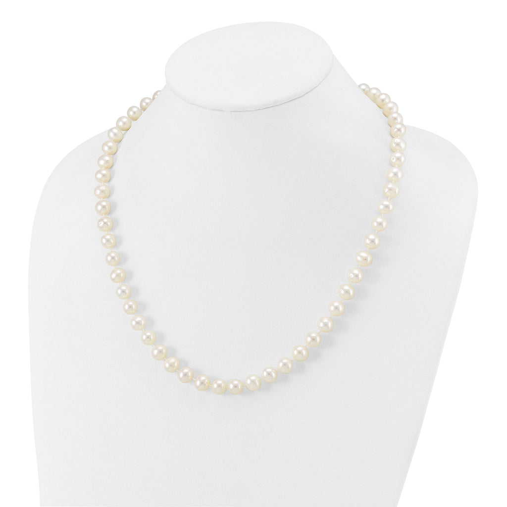 14K Gold Filled 8-9mm White Cultured Freshwater Pearl Necklace