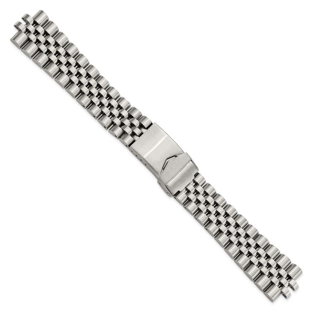 Jubilee-Style Watch Band in Stainless Steel, 18mm
