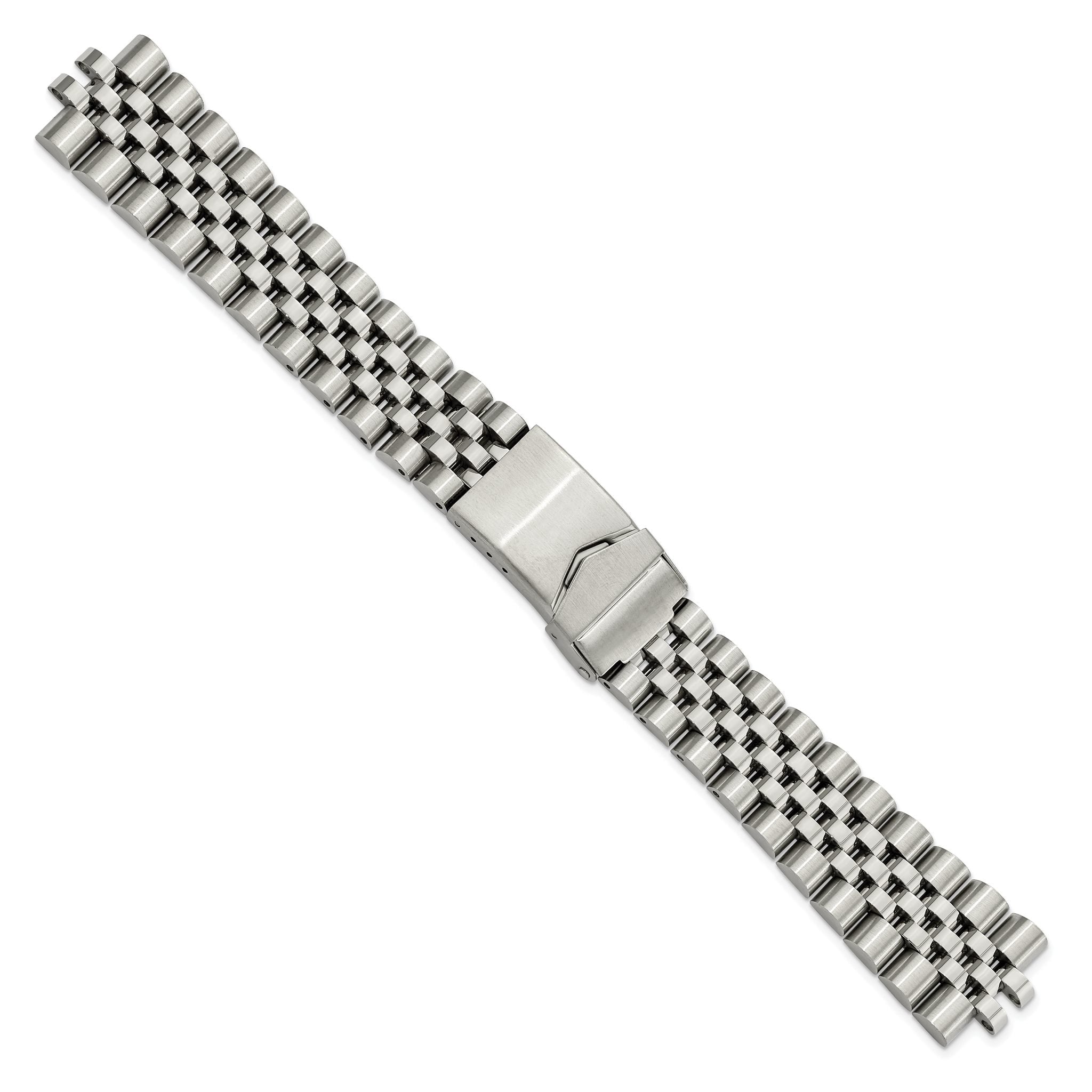 Jubilee-Style Watch Band in Stainless Steel, 18mm