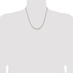 Sterling Silver Rhodium-plated 4.5mm Solid Rope Chain
