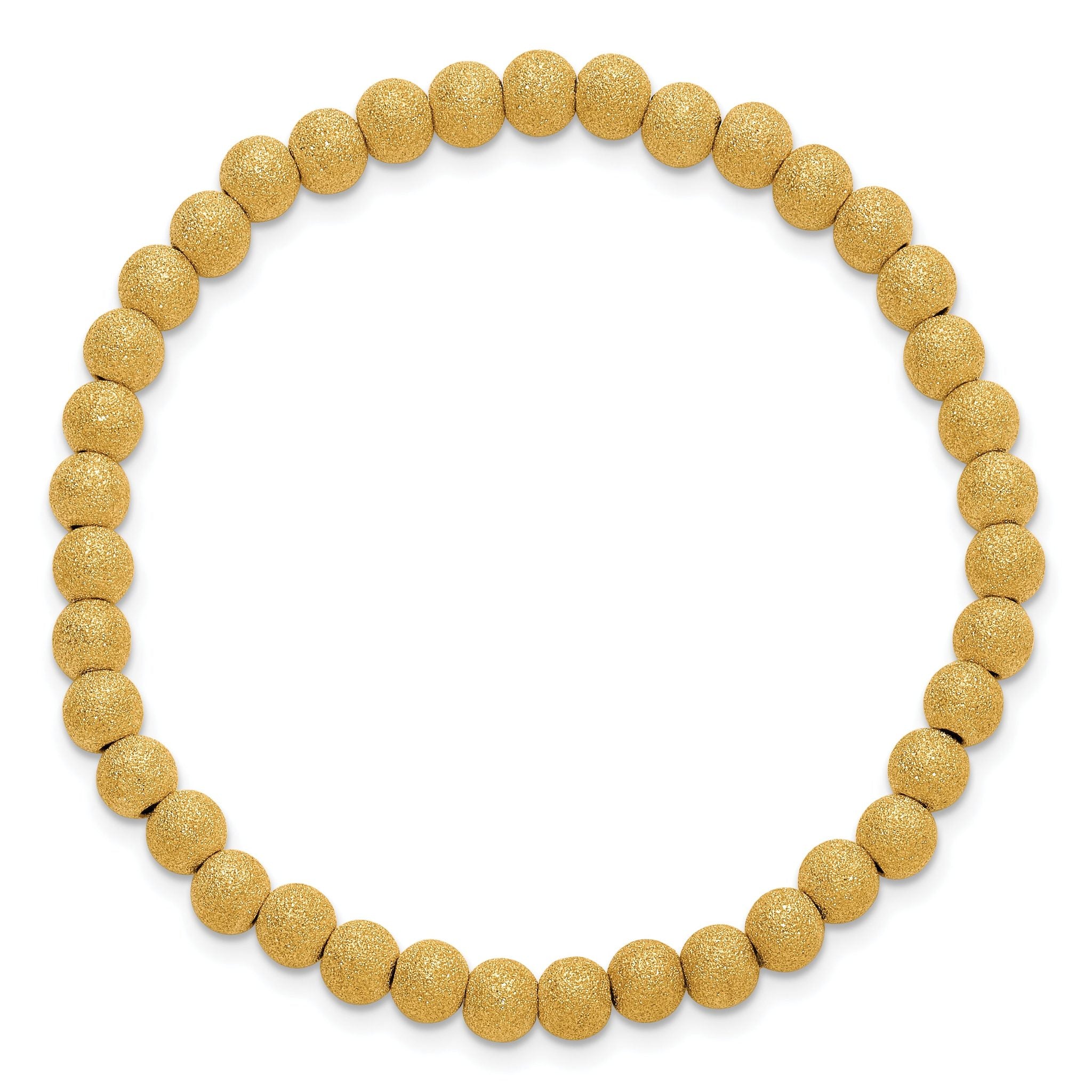 1/20 14K Gold Filled Stardust 5.0mm Stretch Bracelet Secondary image