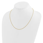 Diamond-Cut Wheat Chain Necklace in 14K Yellow Gold, 1.2mm