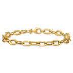14K Polished Fancy Link Bracelet