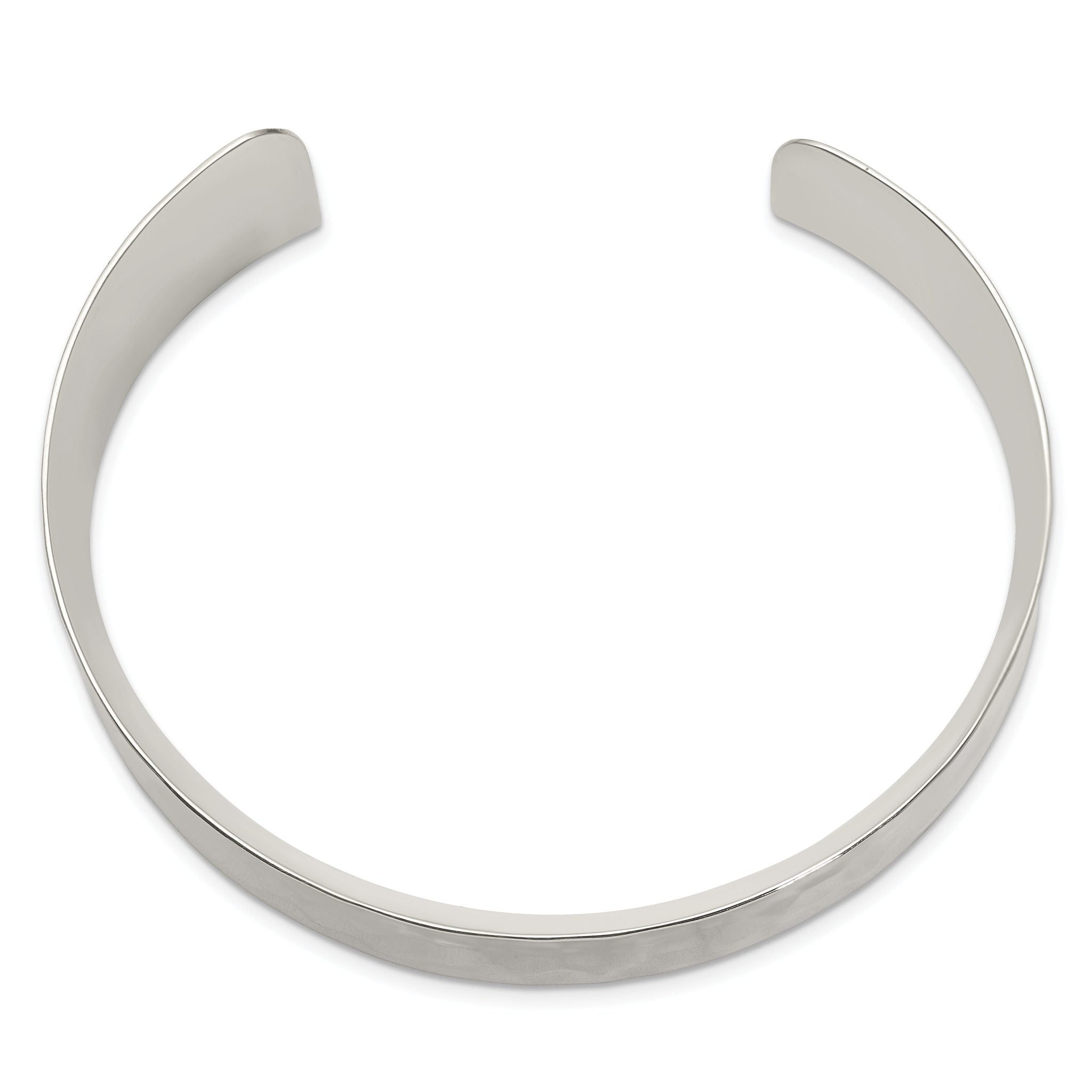 Sophia Jewelers Women's Hammered Sterling Silver Cuff Bangle Bracelet Secondary image