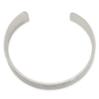 Sophia Jewelers Women's Hammered Sterling Silver Cuff Bangle Bracelet
